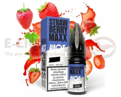 Riot BAR EDTN salt 10ml - Strawberry Maxx (Jahodový energeťák) - 10mg