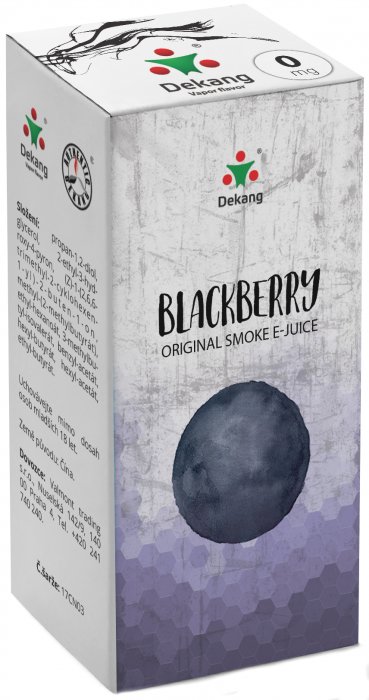 Dekang Classic 10ml - Blackberry (Ostružina) Síla nikotinu 0mg/m