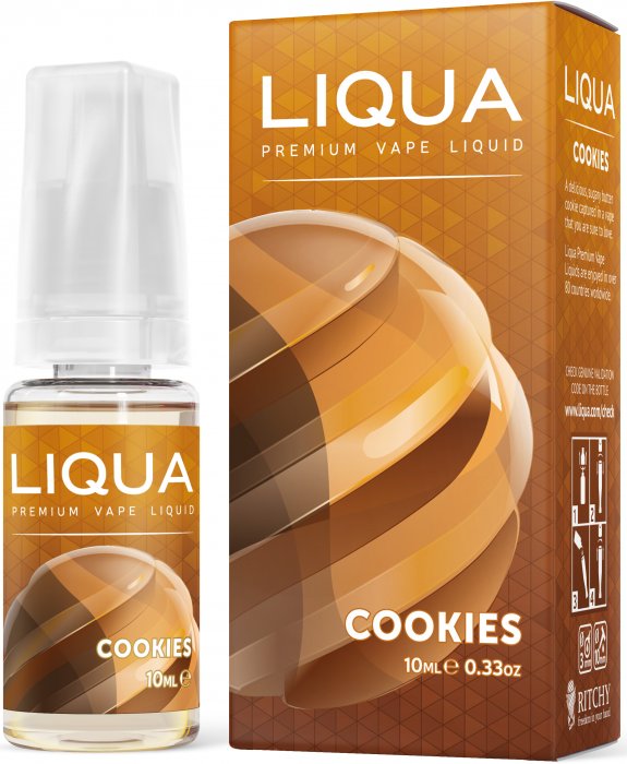 LIQUA Elements - Cookies (Sušenka) 10ml Síla nikotinu 18mg/ml