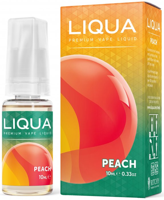 LIQUA Elements - Peach (Broskev) 10ml Síla nikotinu 18mg/ml