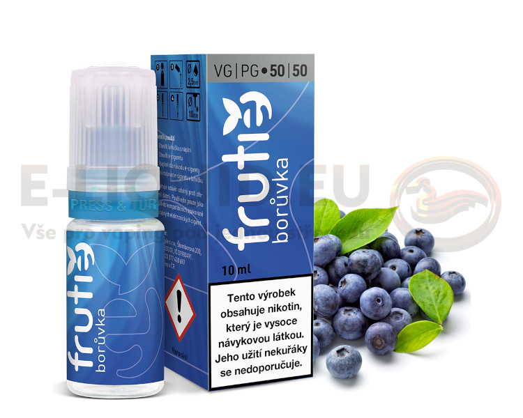 Frutie 50/50 10ml - Borůvka (Blueberry) Obsah nikotinu 0mg/ml