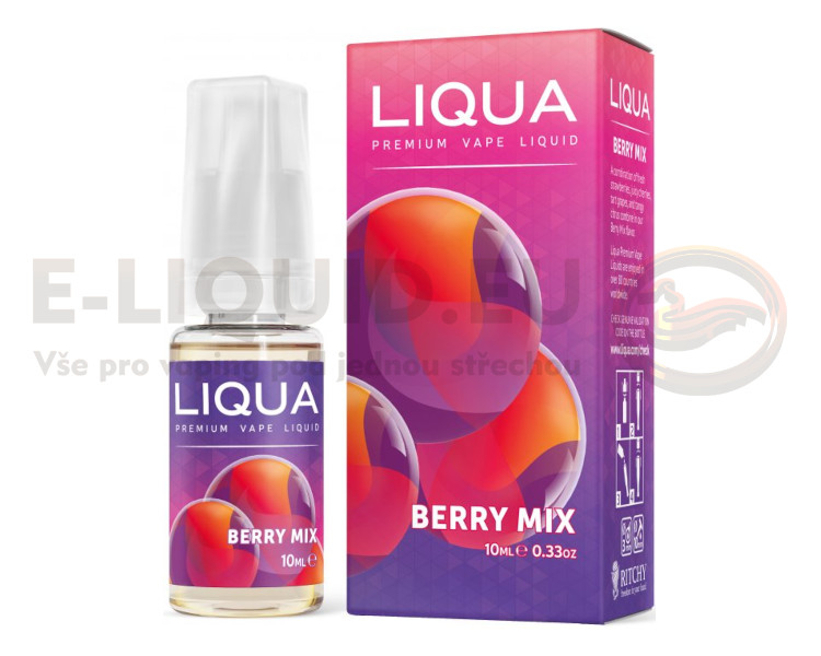 LIQUA 10ml - Berry Mix Obsah nikotinu 3mg/ml