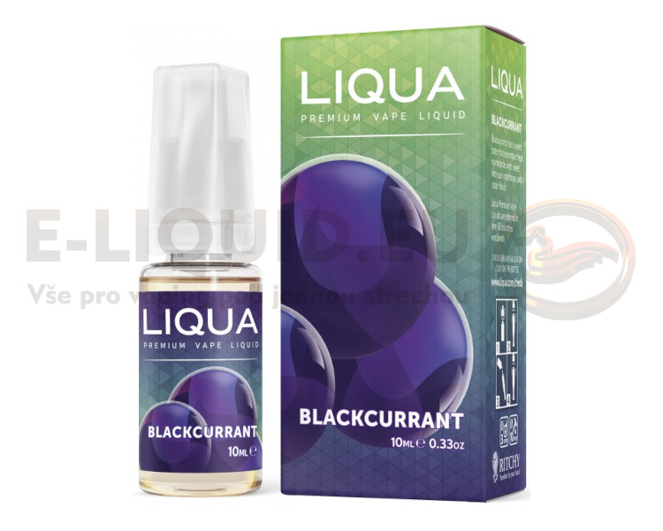 LIQUA 10ml - Blackcurrant Obsah nikotinu 18mg/ml