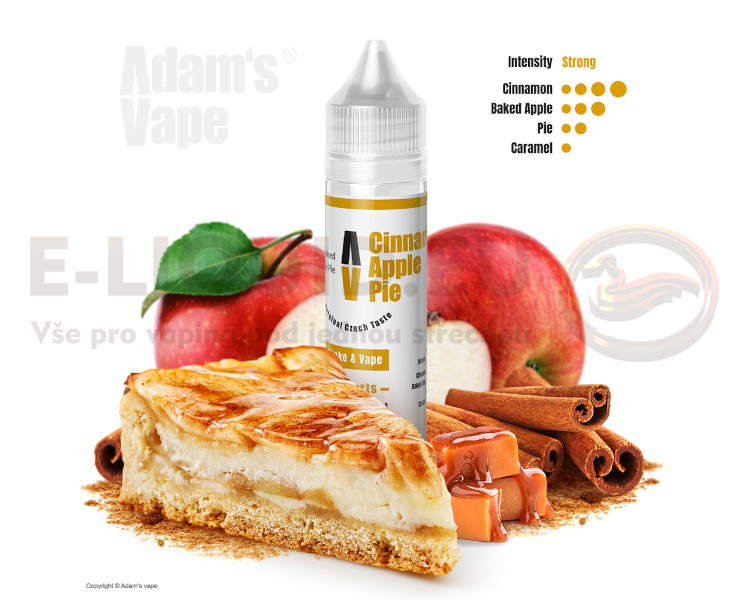 Adams Vape - Příchuť Shake & Vape 12ml - Cinnamon Apple Pie