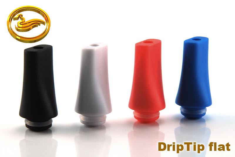 DripTip - plastový plochý barva bílá