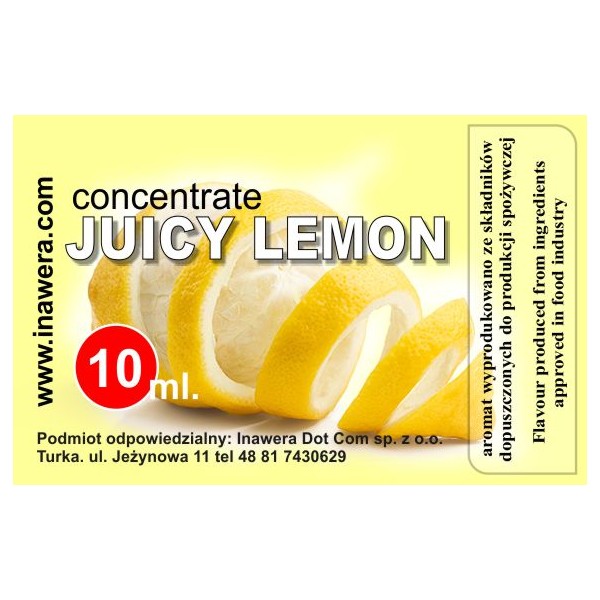 INAWERA příchuť 10ml - Juicy Lemon