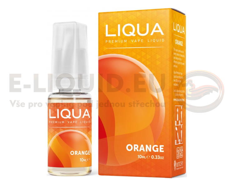 LIQUA 10ml - Orange Obsah nikotinu 18mg/ml