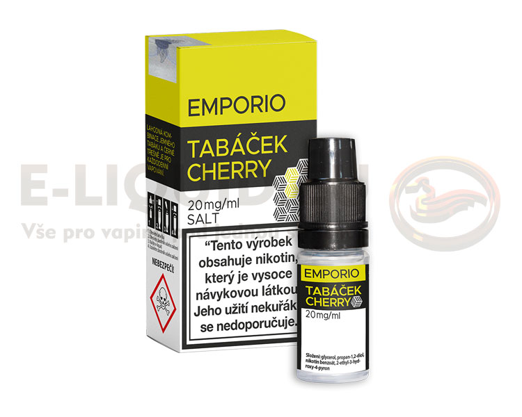 Emporio Salt 10ml - Tabáček Cherry Obsah nikotinu 16mg/ml