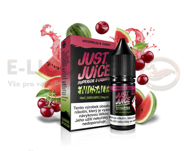 Just Juice Salt 10ml - Watermelon & Cherry(Vodní meloun